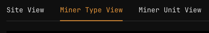 Reporting on your bitcoin mining: Energy Site View